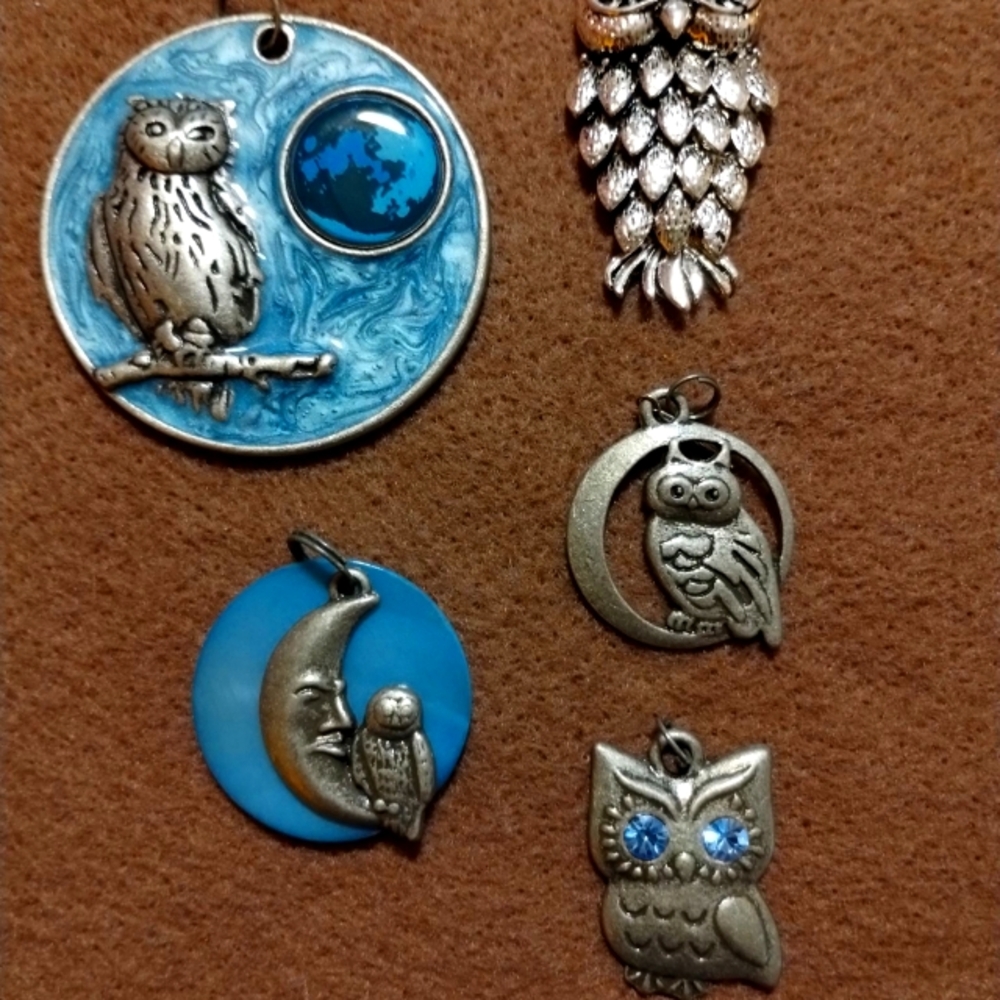 Owl Pendants For Jewelry Making